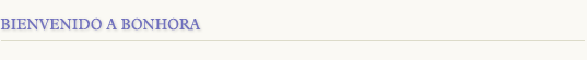 Bienvenido a BonHora