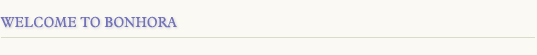 Welcome to BonHora